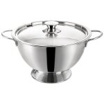 Vilde soupire en acier inoxydable 45 l - couvercle verrouillable - poignes pratiques - design lgant ...