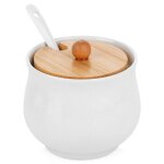 Vilde sucrier en céramique - lot avec cuillère - couvercle amovible - design moderne - 250 ml - idéal ... Vilde sucrier en céramique - lot avec cuillère - couvercle amovible - design moderne - 250 ml - idéal ...