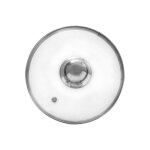 Vilde universel couvercle en verre 14 cm - r�sistant � 200�c - �vent de vapeur - poign�e en acier inoxydable ...