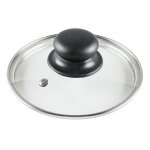 Vilde universel couvercle en verre 14 cm - bord en acier inoxydable - poigne pratique - rsistant  ...