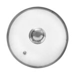 Vilde universel couvercle en verre 20 cm - résistant à 200°c - Évent de vapeur - poignée en acier inoxydable ... Vilde universel couvercle en verre 20 cm - résistant à 200°c - Évent de vapeur - poignée en acier inoxydable ...