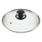 Vilde universel couvercle en verre 20 cm - bord en acier inoxydable - poigne pratique - rsistant  ...