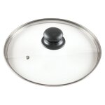 Vilde universel couvercle en verre 24 cm - bord en acier inoxydable - poignée pratique - résistant à ... Vilde universel couvercle en verre 24 cm - bord en acier inoxydable - poignée pratique - résistant à ...
