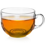 Vilde verre avec poign�e - 650 ml - en verre transparent - facile � nettoyer - id�al pour caf� et th� ...
