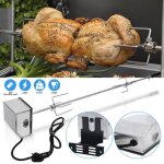 Vingo bbq r�tissoire tournebroche set tourne broche electronique kit pour grill avec un 92 cm moteur ...