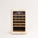 Create - winecooler retro - refroidisseur  vin lectrique de style rtro pour 45 bouteilles - blanc ...