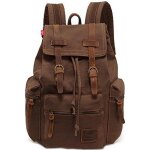 Sac à dos - borofone - vintage - 27x16x41 cm - toile et pu cuir - 19l Sac à dos - borofone - vintage - 27x16x41 cm - toile et pu cuir - 19l