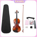 Violon 4 / 4 débutant en bois - kit complet professionnel avec Étui archet et accessoires - pour adultes ... Violon 4 / 4 débutant en bois - kit complet professionnel avec Étui archet et accessoires - pour adultes ...