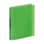 Viquel - classeur rangement de documents souple a4 - pvc - 4 anneaux - dos de 25 cm - vert translucide ...
