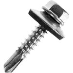 Vis autoforeuse metal m5 pack 50 55 x 20 mm vis tole auto foreuse de acier  tete hexagonale avec rondelle ...