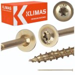 Vis � bois galvanis�es - klimas wkr?t - met - 6x200 mm - 100 pi�ces - t�te plate - empreinte tx - 30