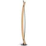 Lampadaire - brilliant - visby - 120x18cm - led int�gr�e 18w 2000lm 3000k - noir et naturel - m�tal et ...