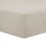 Vision - drap housse beige - 200x200cm - 100% coton