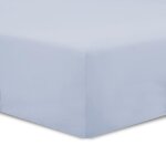 Vision - drap housse gris perle - 200x200cm - 100% coton