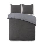 Vision parure de couette flanelle bicolore - 1 housse de couette 220 x 240 cm + 2 taies doreillers 65 ... Vision parure de couette flanelle bicolore - 1 housse de couette 220 x 240 cm + 2 taies doreillers 65 ...