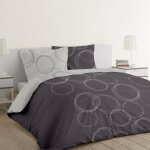 Vision parure de couette lenny - 100% coton - 1 housse de couette 140 x 200 cm + 1 taie 65 x 65 cm - ...