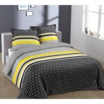 Vision parure de couette lisa - 100% coton - 1 housse de couette 200 x 200 cm + 2 taies doreiller 65 ...