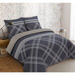 Vision - parure housse de couette william - 200x200cm - 100% coton