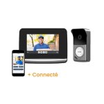Visiophone connect� v500 pro io somfy alimentation secteur saillie vid�o hd & interop�rabilit� domotique ...