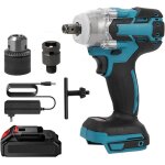 Visseuse a choc sans fil 520n. m cl  chocs 18v cl  choc sur batterie 4200 rpm boulonneuse a choc ...