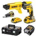 Visseuse plaquiste 18v + 2 batteries 2ah + chargeur + coffret tstak - dewalt - dcf620d2k - qw