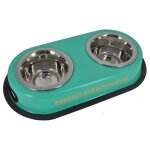Vitakraft - set de 2 cuelles inox pour chat - 200 ml antidrapantes coloris alatoire compatibles lave ...