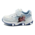 Vitata baskets fille - lumires led clignotantes - fermeture velcr - imprim princesse la reine des neiges ...