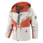 Vitata blouson homme automne à capuche veste de plein air résistant à l?eau style urbain - blanc Vitata blouson homme automne à capuche veste de plein air résistant à l?eau style urbain - blanc