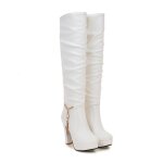 Vitata bottes hautes pour femme - talon bloc - cuissardes - lgantes et confortables - bottes tendance ...