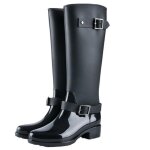Vitata bottes de pluie hautes femme ? finition vernie impermable ? double boucles ? semelle paisse ...