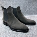 Vitata bottines chelsea homme noires - bottes antidérapantes en daim élégant - design classique et haut ... Vitata bottines chelsea homme noires - bottes antidérapantes en daim élégant - design classique et haut ...