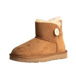 Vitata bottines courtes femme hiver ? bottes fourres antidrapantes ? chaudes et confortables ? marron ...