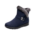 Vitata bottines courtes femme hiver ? bottes fourrées antidérapantes ? style décontracté ? bleu Vitata bottines courtes femme hiver ? bottes fourrées antidérapantes ? style décontracté ? bleu