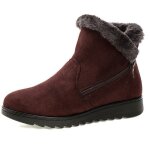 Vitata bottines courtes femme hiver ? bottes fourrées ? style décontracté ? marron Vitata bottines courtes femme hiver ? bottes fourrées ? style décontracté ? marron