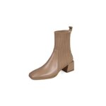 Vitata bottines femme ? design lastique avec tige en maille ? bout carr ? talon pais confortable ? ...