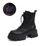 Vitata bottines femme  semelle paisse ? semelle crante antidrapante ? fermeture clair + lacets ? ...