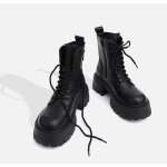 Vitata bottines femme  semelle paisse ? semelle crante antidrapante ? fermeture clair + lacets ? ...
