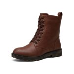 Vitata bottines femme ? style rtro militaire ? design  lacets ? antidrapantes et rsistantes ? marron ...