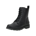 Vitata bottines femme ? style rtro militaire ? design  lacets ? antidrapantes et rsistantes ? noir ...