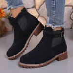 Vitata bottines femme ? bottines  talon carr en daim textur - bride  boucle lgante - confortables ...