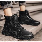 Vitata bottines hiver homme camouflage?chaussures fourres montantes avec doublure chaude?bottes chaudes ...