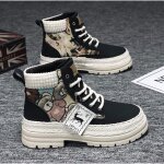 Vitata bottines homme - bottines doc marten décontractées - imprimé unique - bout rond - lacets - automne ... Vitata bottines homme - bottines doc marten décontractées - imprimé unique - bout rond - lacets - automne ...