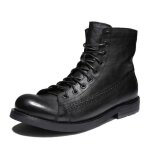 Vitata bottines vintage homme - bottines montantes en cuir - chaussures confortables antidérapantes et ... Vitata bottines vintage homme - bottines montantes en cuir - chaussures confortables antidérapantes et ...