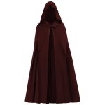 Vitata cape mdivale - cape de sorcire noire costume cosplay renaissance - idal pour halloween et ...