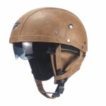 Vitata casque de moto en cuir harley?casque jet vintage avec visor ?casque de protection haute qualité ... Vitata casque de moto en cuir harley?casque jet vintage avec visor ?casque de protection haute qualité ...