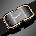 Vitata ceinture en cuir pour homme polyvalente avec boucle automatique pour jeune - or