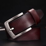 Vitata ceinture en cuir vritable pour homme ceinture de pantalon dcontracte en cuir de vache vintage ...