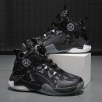 Vitata chaussures de basket enfant?sneakers sportives hautes?confort et stabilit?design moderne - noir ...