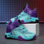 Vitata chaussures de basket enfant?sneakers sportives hautes?confort et stabilit?design moderne - violet ...