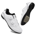 Vitata chaussures de cyclisme respirantes pour hommes et femmes - soutien quilibr - blanc